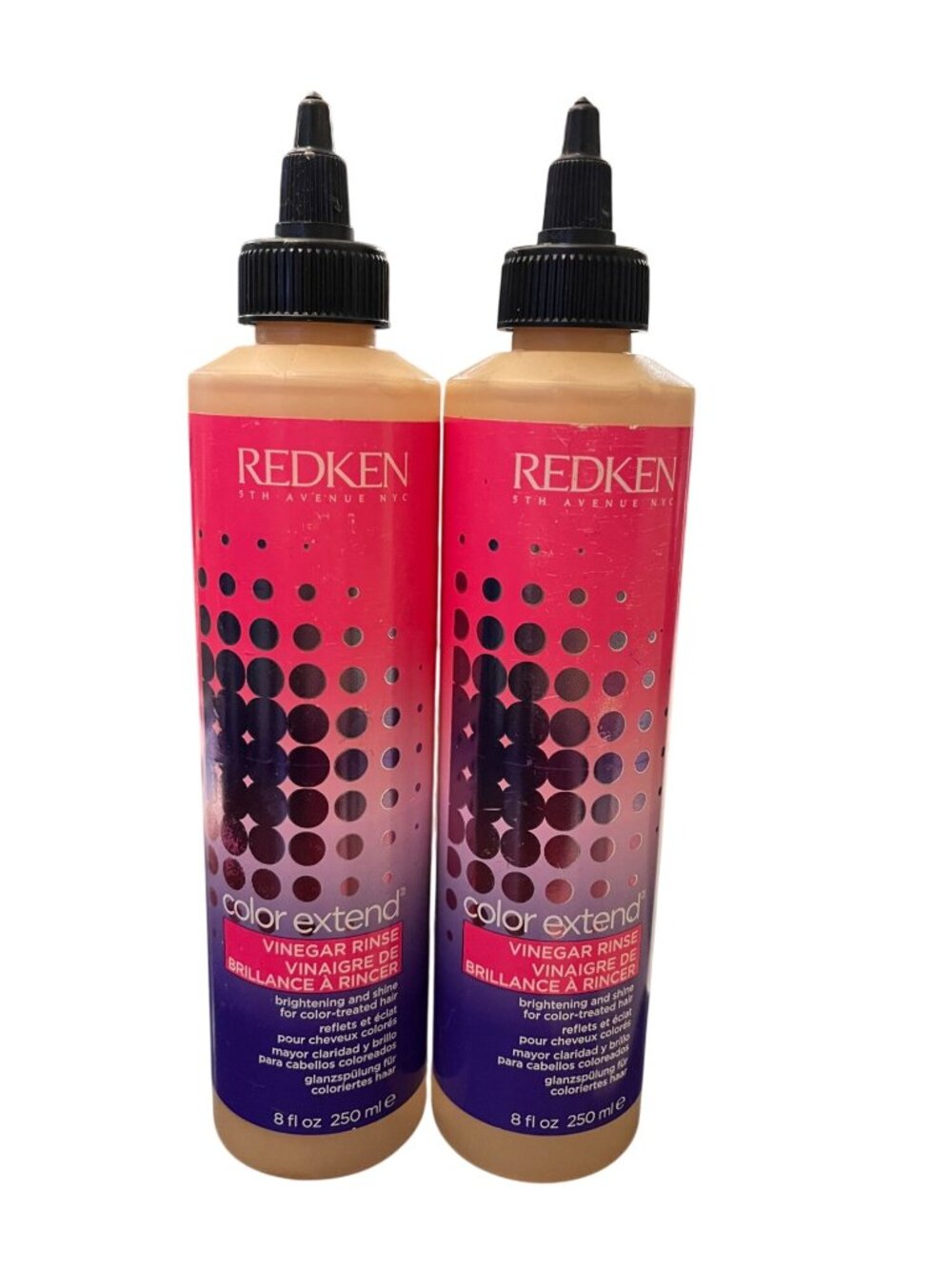 Redken Color Extend Vinegar Rinse Color Treated Hair 8 Fl. Oz. Set of 2 SEALED